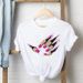 European And American Cross-border Foreign Trade Wholesale Clothing, Nail Polish Pattern Printed Round-neck Plus-size_ecoleips.com