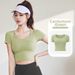Women's Clothing Slimming Sports Set Breathable Fitness Training Suit With Breast Pads Summer Yoga Workout Clothes_ecoleips.com
