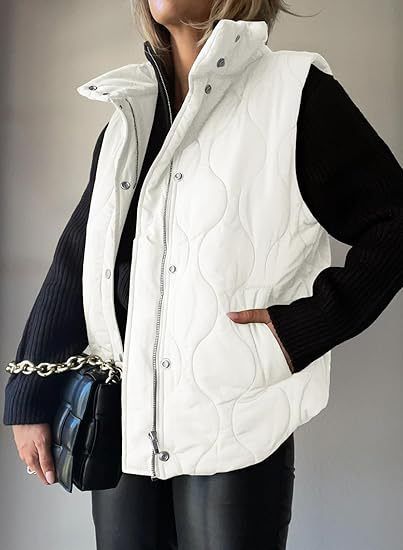 2025 Autumn And Winter New Fashion Casual Solid Color Sleeveless Cotton Vest Zipper Button_ecoleips.com