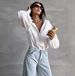 Verve 2025 Women's Lazy Style Elegant Commuting Versatile Round Neck Lantern Sleeve Shirt Women_ecoleips.com