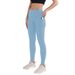 Women's Clothing Double Sided Pocket High Waist Yoga Pants High Elastic Milk Silk Spring And Autumn Nine Point Nude Yoga Leggings_ecoleips.com