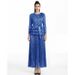 Women's Clothing Floral Pleated Two Piece Set Casual Fashion V Neck Long Sleeved Top Elegant Skirt Women's Clothing_ecoleips.com