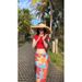 New Girl Set For Women Summer Hot Beach Island Vacation Style Backless Short Sleeve Top Printed Skirt_ecoleips.com