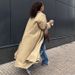 Women's Khaki Trench Coat Spring Autumn Style Mid-Length Single-Breasted British Elegant Outerwear Instagram Worthy_ecoleips.com