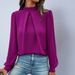 Aria Basics Aria Basics Foreign Trade European And American Women's Clothing Independent Site 2025 Shirt Autumn New Satin Fashion Long_ecoleips.com
