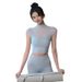 Sports Tops, Summer Mesh Thin Temperament Wear, Fitness Short-sleeved Pilates Training Clothes_ecoleips.com