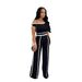 Women's Clothing Casual One Shoulder Slim Fit Sexy Sports Style Trousers Niche Suit_ecoleips.com