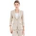 Elegant Navy Blue Suit for Women Petite New Style for Spring And Autumn Suitable for Teachers Banks Hotels Work Uniforms_ecoleips.com