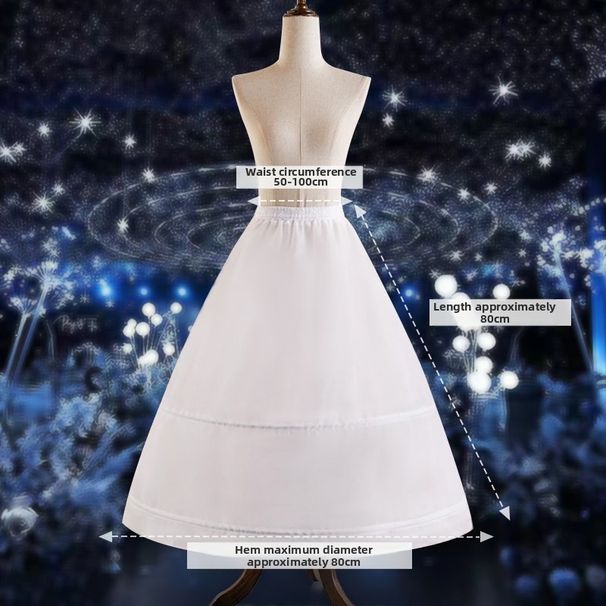 Adjustable Boning Crinoline for Wedding Dress Train Extra Voluminous plus Size Bridal Gown Crinoline Lolita Party Wear_ecoleips.com