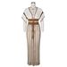 Women's Clothing Source Source Summer New Women's Clothing Sexy V Neck Hollow Striped Knitted Ladies Long Skirt Set_ecoleips.com
