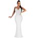 Women's Clothing Fashionable And Sexy Nightclub Hot Diamond Beaded Suspender Dress For Women_ecoleips.com
