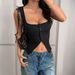 Women's Clothing Y2K Spicy Girl Style Sleeveless Camisole Button Down Vest Women's Summer Top Fashion For Formal & Casual For Women_ecoleips.com