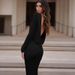 Women's Clothing Autumn And Winter New High End Temperament Sexy Backless Dress Long Skirt Slim Long Sleeve Dress Female_ecoleips.com