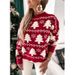 girl European And American New Winter Cross-Border Wom's Half Turtleck Christmas Towel Embroidery Long Sleeve Sweater_ecoleips.com