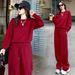 Trendy Oversized Sweatsuit Set – Soft Polyester Lounge Wear (S-6XL, 4 Chic Colors)_ecoleips.com