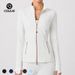 Women's Long Sleeve Yoga Top Slim Fit Double Zipper Quick Drying Outdoor Running Fitness Jacket_ecoleips.com
