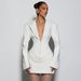 Women's Clothing Fashion Deep V Lapel Suit Dress Solid Color Autumn Winter New Clothing_ecoleips.com