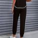 Women's Color Block Trim Casual Suit Simple Loose Fit Short Sleeve Set Style For Spring Summer Autumn_ecoleips.com
