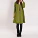 Dress Autumn And Winter Long Sleeve Pocket Solid Color Collar Casual Loose Dress Women's Vest_ecoleips.com