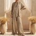 2026 Summer New European Women's Two-Piece Cotton-Linen Sleeve Round-Neck Loose Casual Irregular Hem Set_ecoleips.com