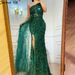 New Color Sequin Fairy Long Sleeveless Fashion Slim Temperament Medium Long Evening Dress Female_ecoleips.com