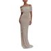 Women's 3D Floral Off-Shoulder Long Dress Fashionable French Style For Vacation_ecoleips.com