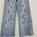 Embroidered Wide Leg Jeans For Women 2025 Spring And Summer New High Waist Loose Design Niche Raw Edge Stretch Straight Pants_ecoleips.com