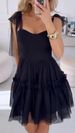 Women's Clothing Suspender Evening Dress Transparent Yarn Dreamy Short Fairy Skirt_ecoleips.com