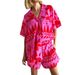Women Fashion Casual All Match Printed Cardigan Shirt Collar Suit_ecoleips.com