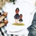 Women's Summer Family Set Plus Size Round Neck Fashion Retro Base Shirt Regular Shoulder Short Sleeve T-Shirt_ecoleips.com