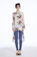 Women's Clothing Autumn Muslim Fashion Irregular Print Swallowtail Women's Tops Women's Clothing_ecoleips.com