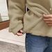 Women's Fleece Stand Collar Pullover Hoodie With Embroidery Letter Print, Cozy Loungewear For Fall & Winter, Casual Streetwear, Loose Fit, XS-XXL_ecoleips.com