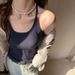 Women's Ribbed Cotton Camisole Spring Summer Basic Versatile Slim Fit Inner Or Outer Layer Top_ecoleips.com