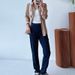 German Shumei Fashion Show Style Elegant Casual Pants Left-side Zipper And Waist Patchwork, Suitable For Commuting, With_ecoleips.com