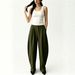 BN369 Women's High Street Wide Leg Pants Solid Color Professional Casual European American Style Clothing For_ecoleips.com