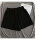 Women's Clothing Sports Shorts High Waist Loose Slim Wide Leg Pants Solid Color Cotton Casual Pants_ecoleips.com