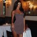 2025 European And American Style Vacation Polka Dot Print Bustier Strap Dress, Waist-cinching Mesh Sexy Low-cut A-line_ecoleips.com