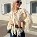Women's Clothing V-Neck Layered Blouse – Women’s Long-Sleeve Versatile Pullover Top"_ecoleips.com