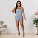 Women's Sexy Off-Shoulder Denim Dress Spring New Arrival With Copper Chain Clothing_ecoleips.com