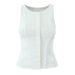 Aria Basics Aria Basics 25 Summer New Women's European And American Style Simple Slim Fit Round Neck Single-Breasted Sleeveless Vest With Small_ecoleips.com