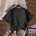 Women's Casual Round Neck Sports Top Multi Color Short Sleeve Fashionable Simple American Style Solid Printed Loose T-Shirt_ecoleips.com
