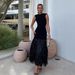 Sexy Backless Sleeveless Fringe Hem Dress for Women European And American Chic Style Cross Border Wholesale_ecoleips.com