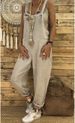 Women's Fashionable Casual Loose Fitting Suspender Jumpsuit plus Size Overalls Autumn/Winter Hot Selling European American Style_ecoleips.com