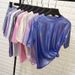 Glitter Stage Performance T-Shirt For Women - Loose Fit, Reflective, Breathable Cotton Blend, Short Sleeve Round Neck (Multiple Colors)_ecoleips.com