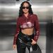 Edgy Biker Jacket – Faux Leather Cropped Top With Zip Detail & Notched Collar_ecoleips.com