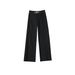 Fall Winter High-Waisted Flared Dress Pants For Women – Fleece-Lined Wide-Leg Trousers With Straight Cut & Elegant Tailoring (Black, Gray, White )_ecoleips.com