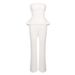 In Stock|European American Cross-border White Strapless Top And Long Pants Elegant High-waisted Women's Fashion Casual_ecoleips.com