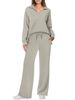2023 European And American Autumn Winter New Fashion Casual Women's Long Sleeve Drawstring Solid Color Commuter_ecoleips.com