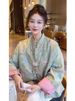 girl New Chinese National Style Green Down Cotton Jacket For Women Winter This Year's Trendy Super Beautiful Lightweight_ecoleips.com
