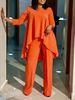 Women’s Clothing new fashion temperament large size long sleeved two piece set_ecoleips.com